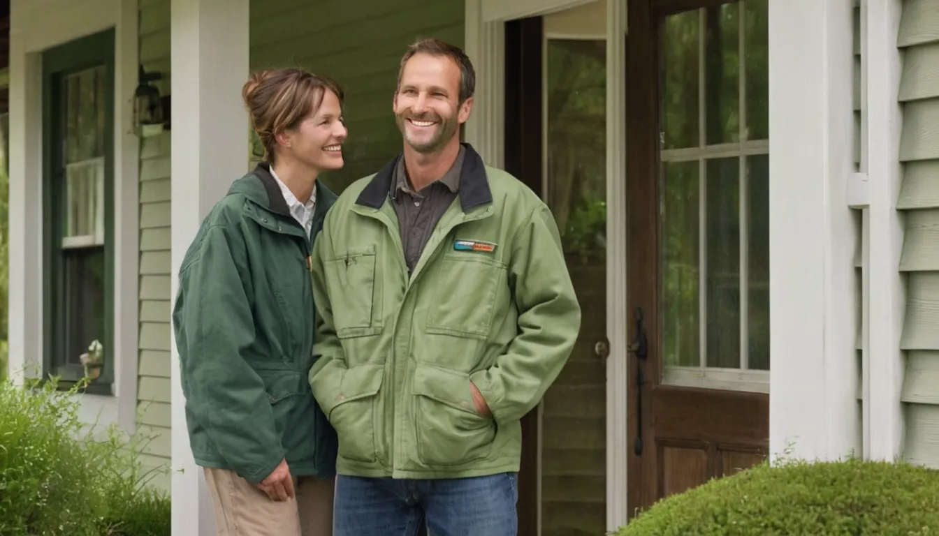 Friendly local provider talking with a homeowner at the front door in Beaverton